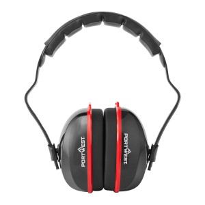 AURICULAR DE CABEÇA VERM/PRETO PW43 SNR 32dB